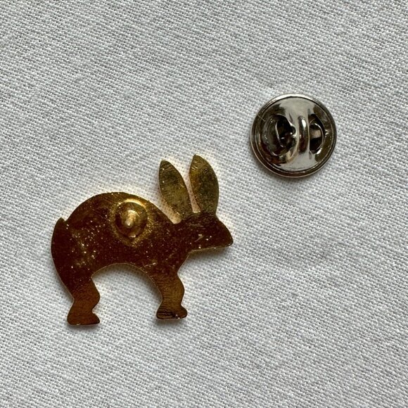 Navajo Southwest Gold Rabbit Pin - Picture 8 of 10